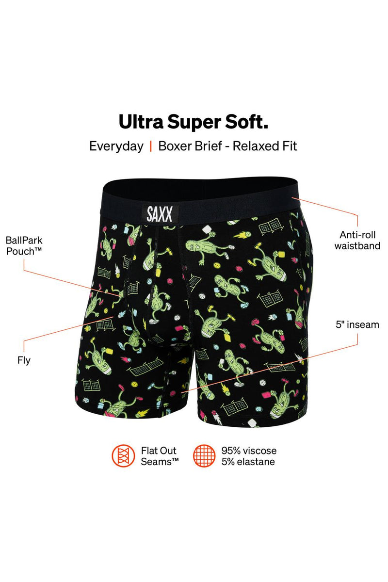 SAXX Ultra Boxer Brief SXBB30F-PKL (Pickleball - Black