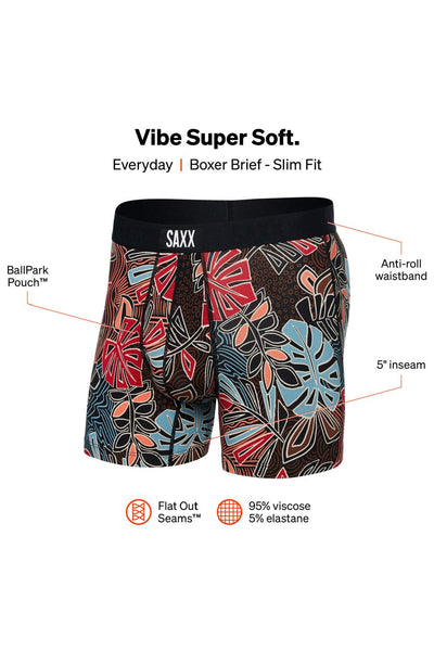 SAXX Vibe Boxer Brief SXBM35-DPR (Desert Palms-Red Multi)