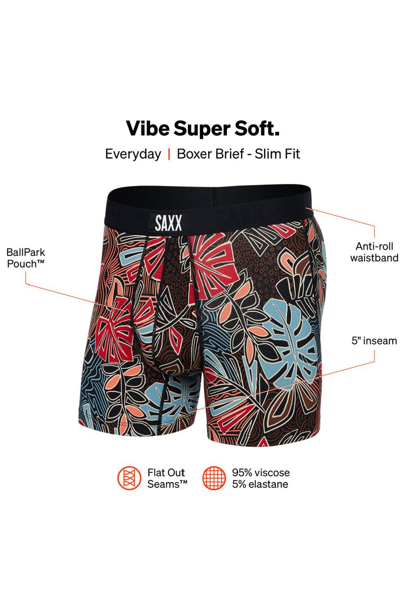 SAXX Vibe Boxer Brief SXBM35-DPR (Desert Palms-Red Multi)