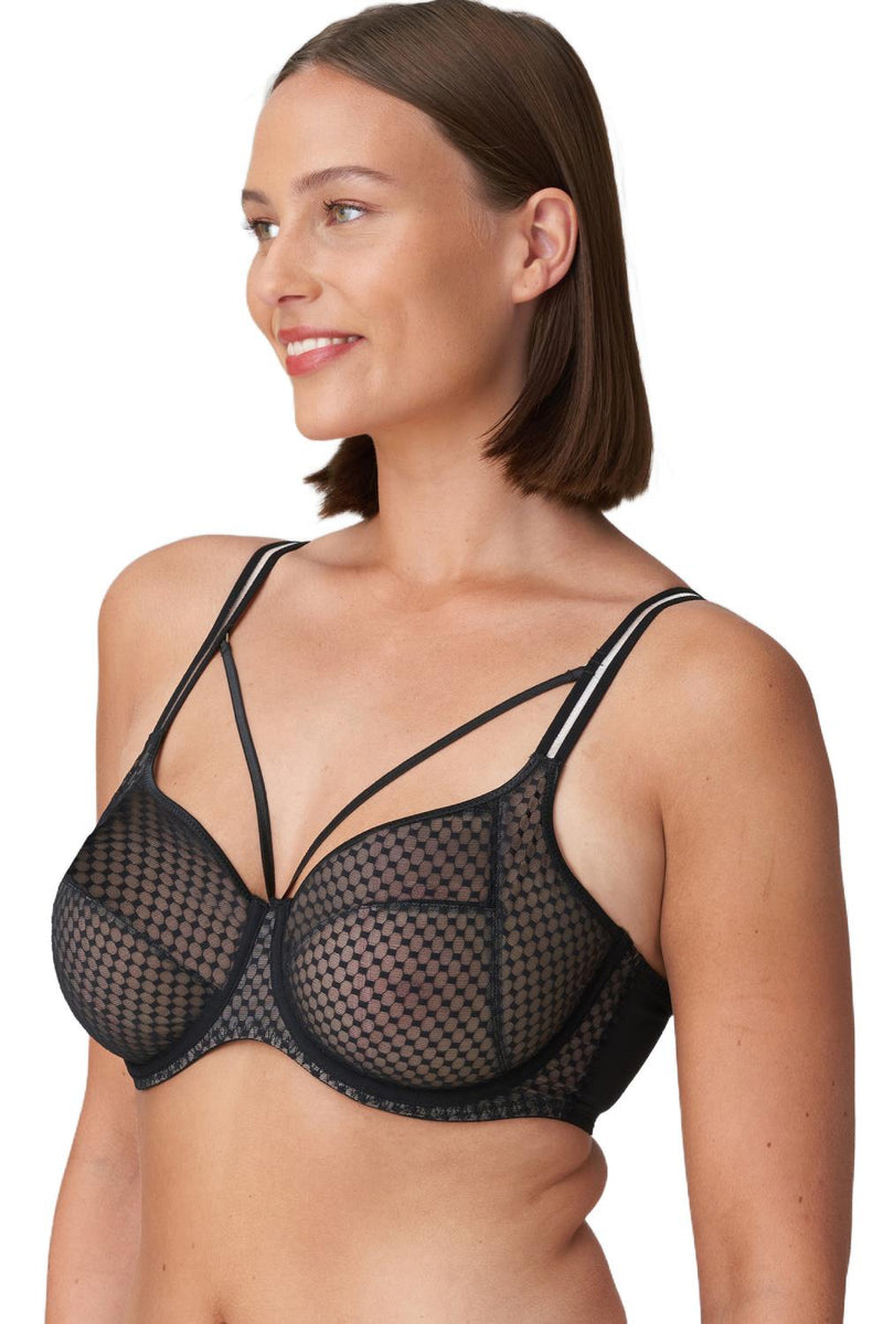 PrimaDonna Twist Glass Beach Full Cup Bra, Black (0142350)