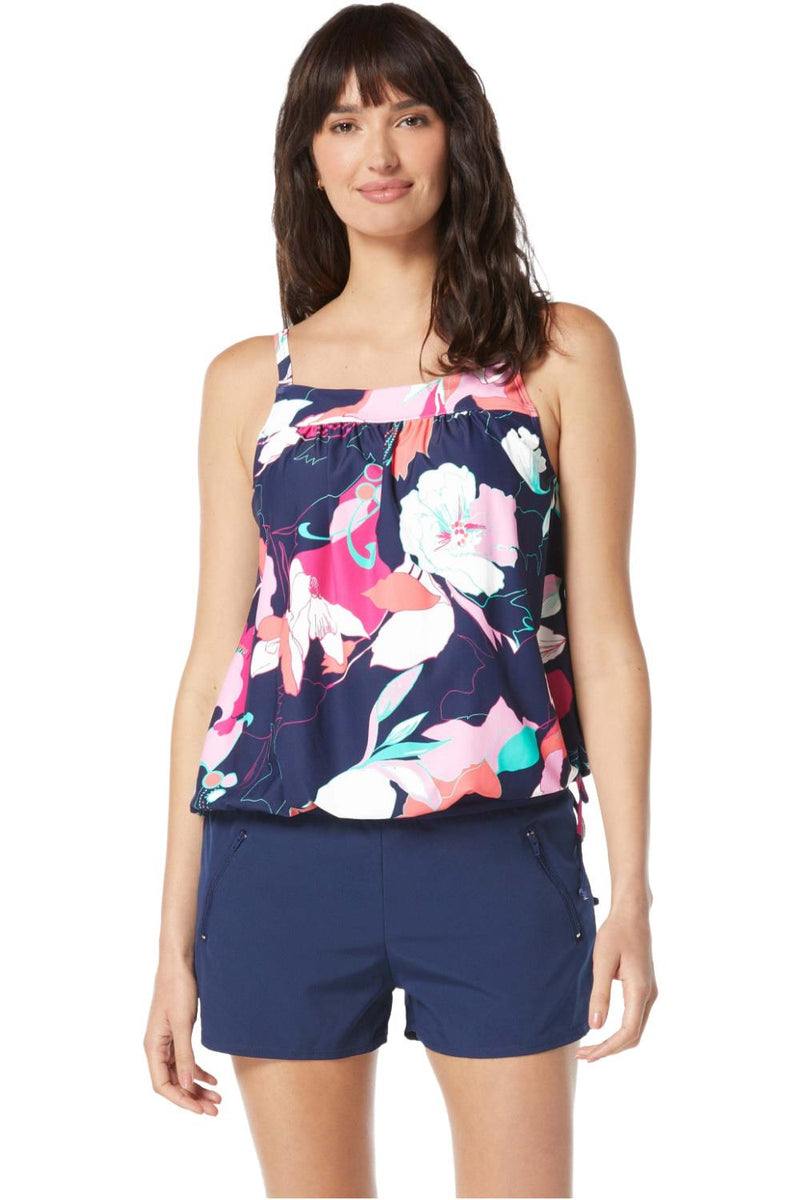 Beach House Avalon Floral Audrey Tankini H6C529 Admiral