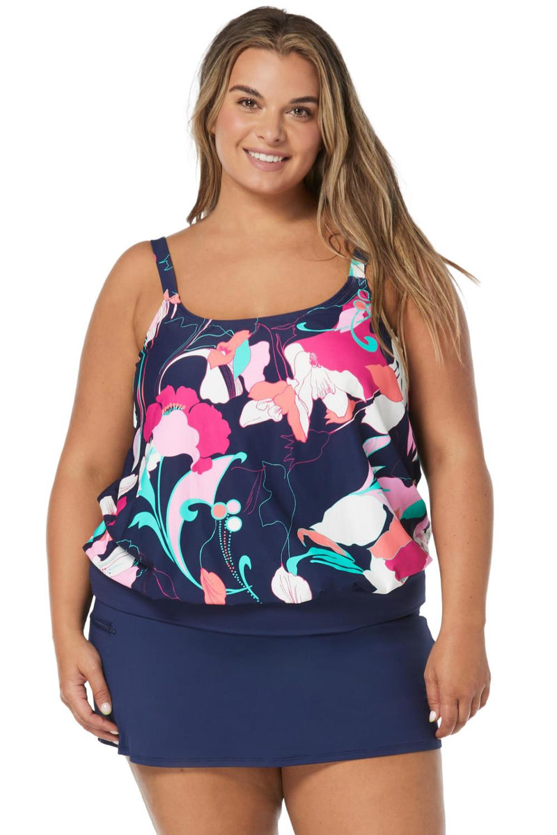 Beach House Women Avalon Floral Sarah Tankini, Admiral (HW6C120)
