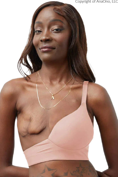 AnaOno Rachel Unilateral Molded Left Cup Sling Bra, Blush (AO-092L)