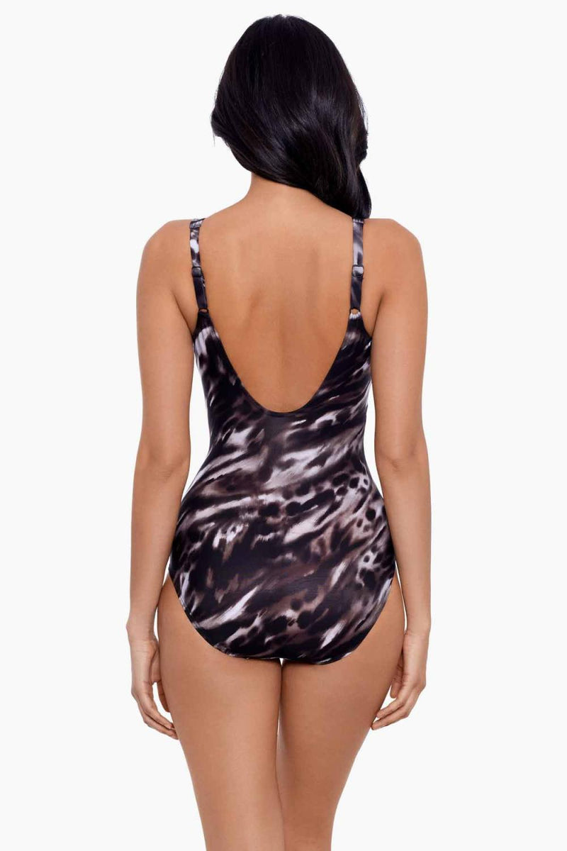 Miraclesuit Tempest Oceanus Swimsuit 6559688 Brown Multi