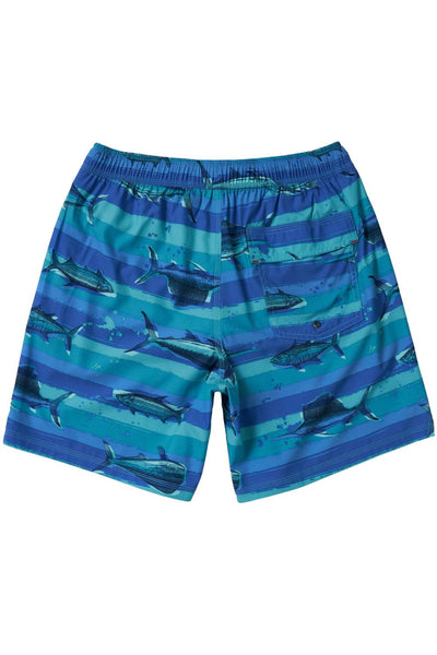 SAXX Oh Buoy 7” Swim Shorts SXSW04L-FOM (Fish On Blue Moon)