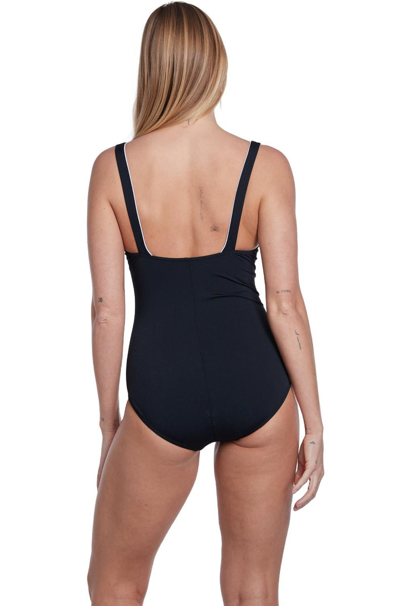 Sunflair Swimsuit, Black / White (72083)