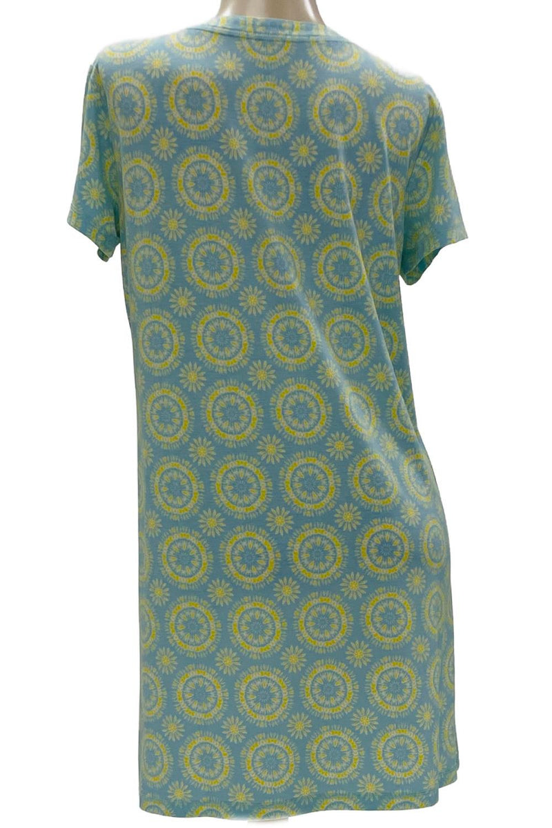 Cool Girl Blue Bells & Bliss Short Sleeve Night Shirt, Blue Burst (C225200)