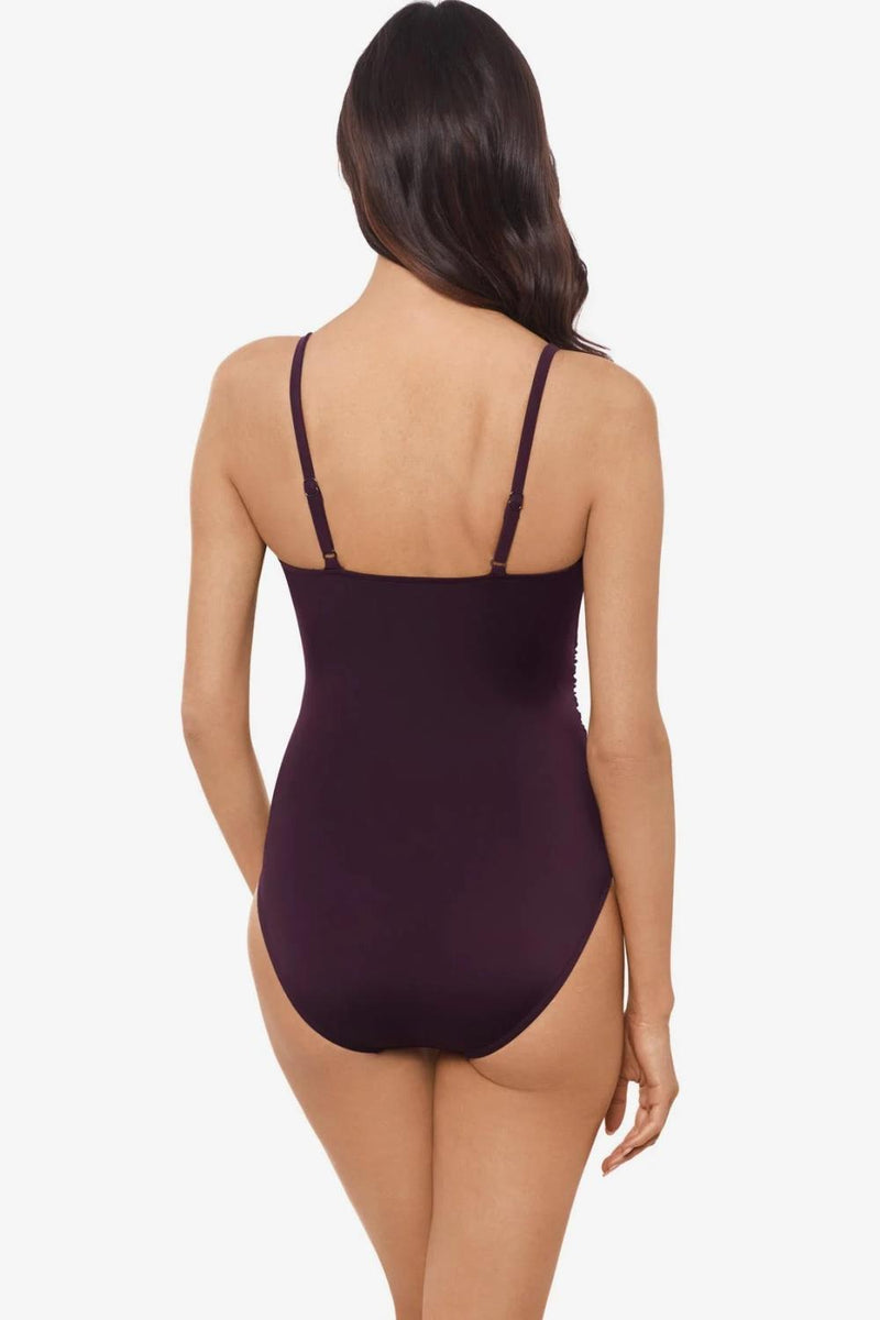 Magicsuit Solids Isabel One Piece Swimsuit, Prune (6006018)