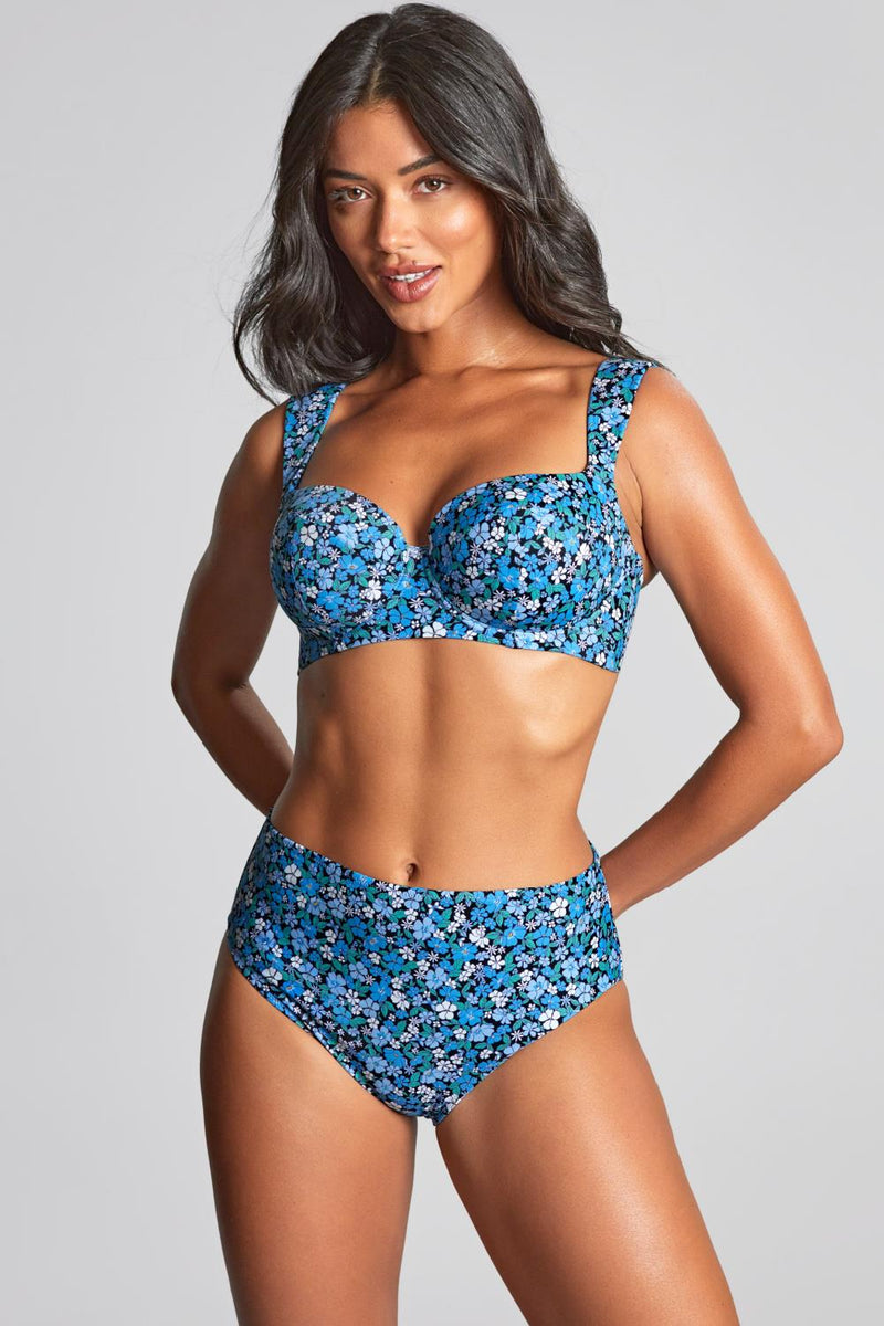 Panache Swim High Waist Bikini Bottoms, Posy Print (SW1755)