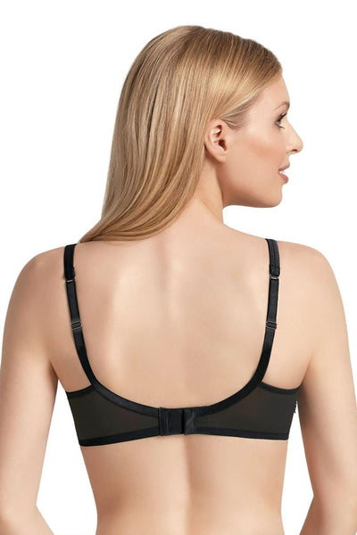 Rose Faia Lace Rose Wireless Contour Bra, Black ( 5618 )