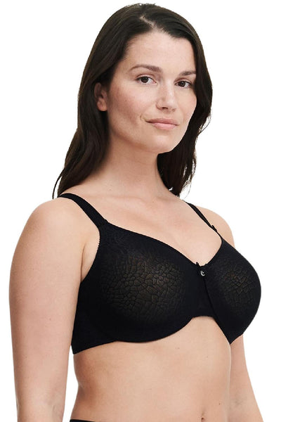 Chantelle C-Magnifique Seamless Unlined Minimizer Bra, Black (1891)