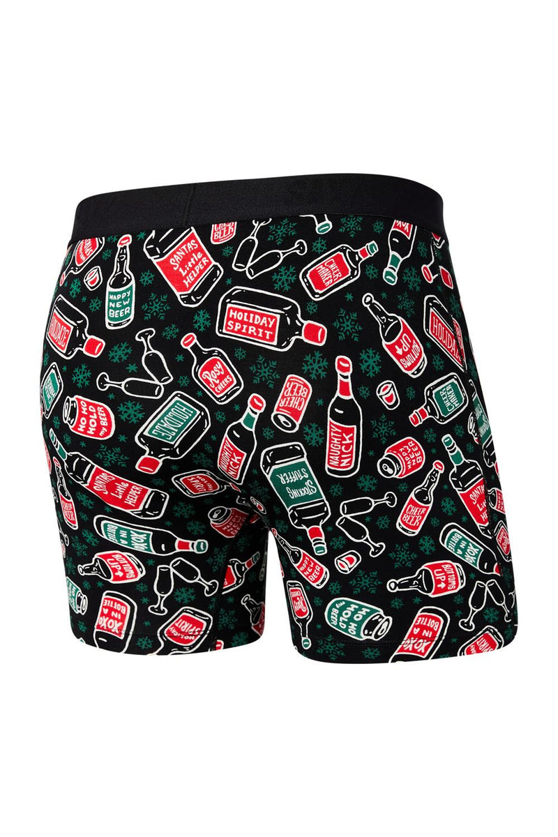 SAXX Ultra Open Fly Boxer SXBB30F-HSB (Holiday Spirit-Black)