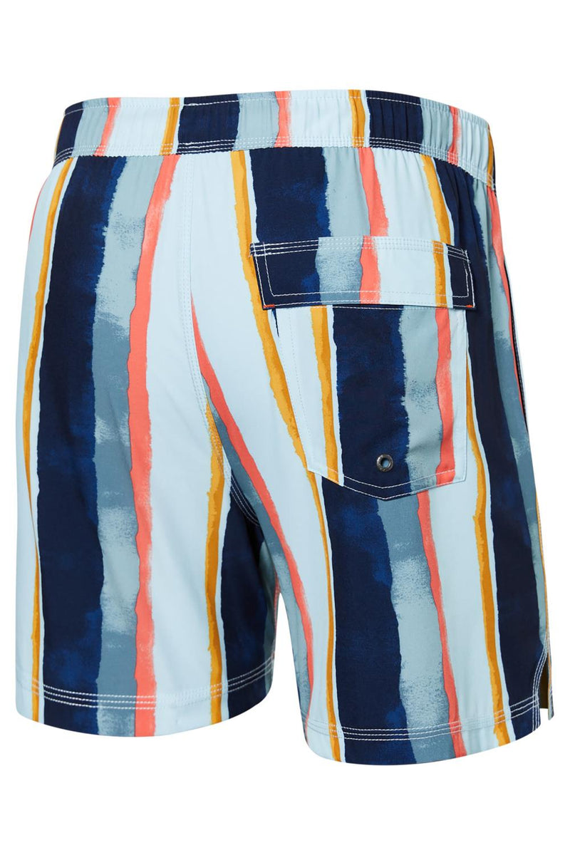 SAXX Oh Buoy 5" Swim Shorts SXSW03L-HSB (H2O Stripe Blue)
