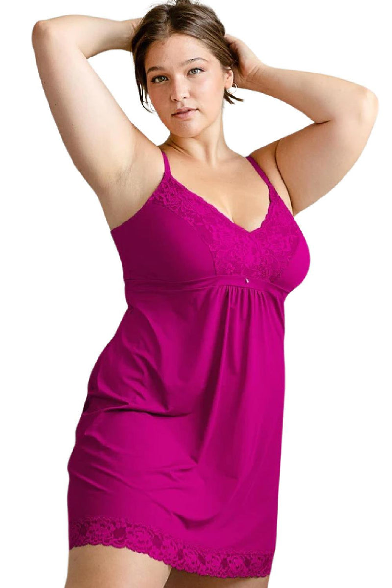 Montelle Bust Support Chemise, Dark Orchid (9394)