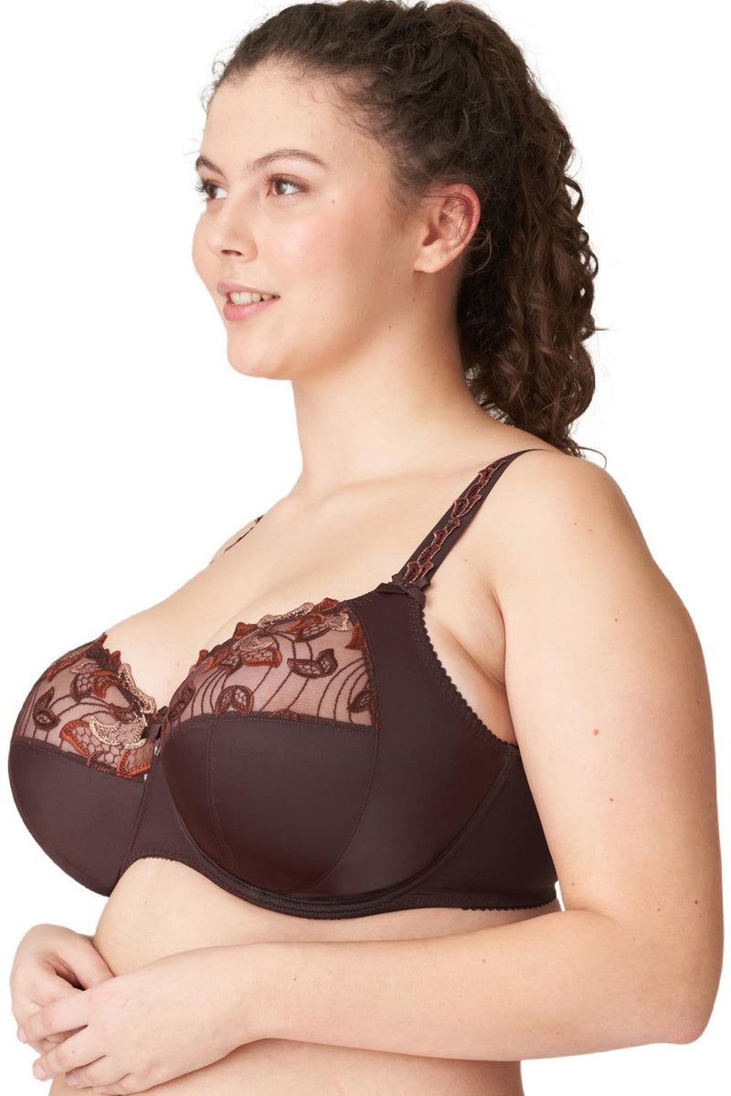 PrimaDonna Deauville Full Cup Bra, I - K Cup, Ristretto (0161815)
