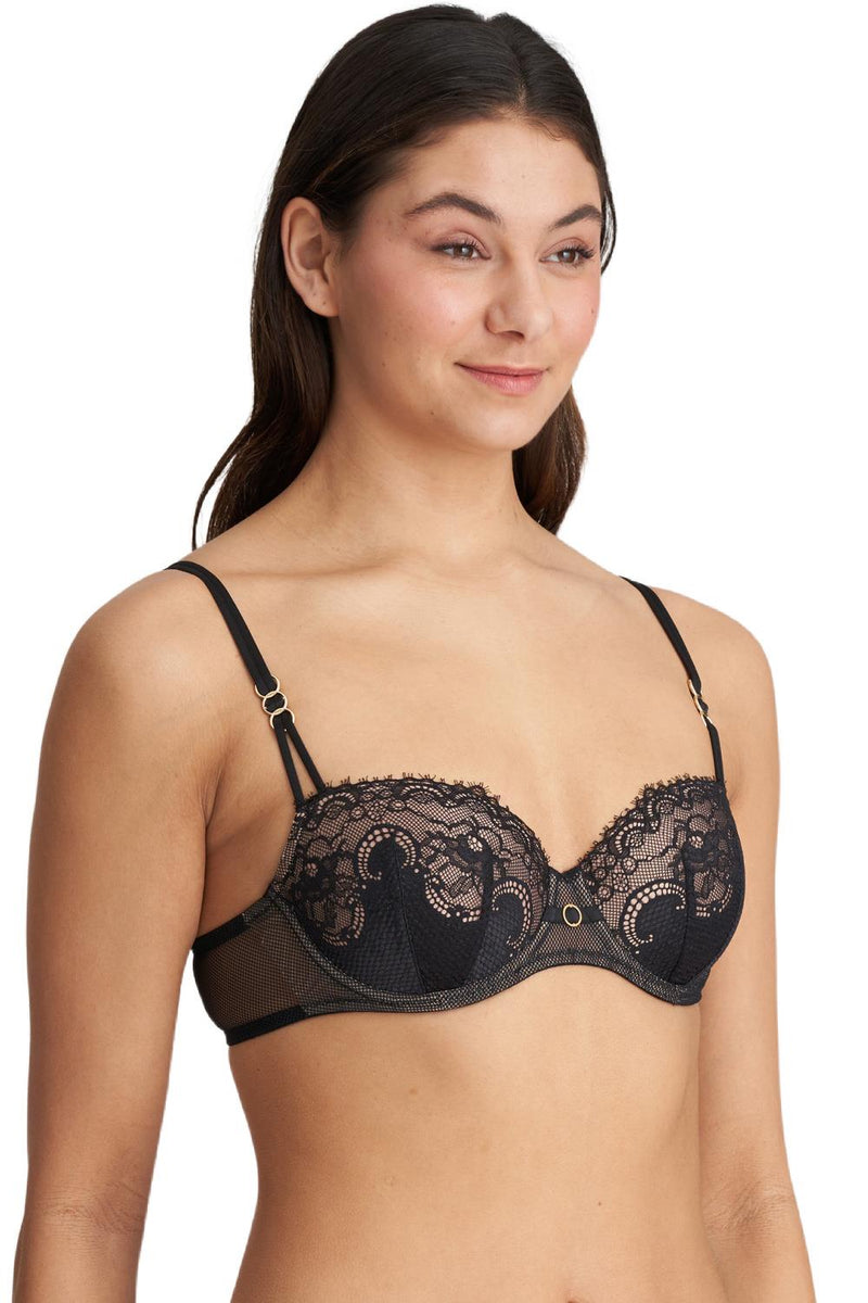 Marie Jo Junoo Padded Balcony Bra 0102719 Black