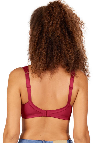 Amoena Isadora Wire-Free Mastectomy Soft Bra, Chilli (44888)