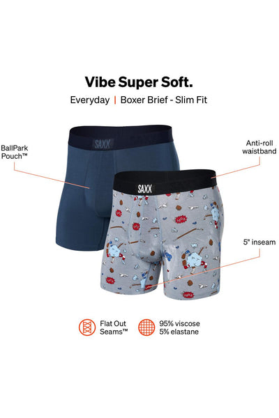 SAXX Vibe Boxer Brief 2 Pack SXPP2V-BBN