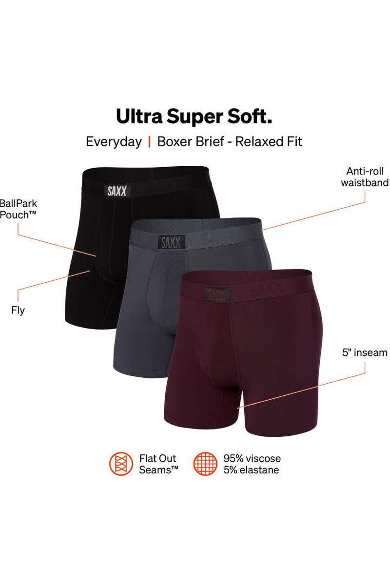 SAXX Ultra Boxer 3Pack SXPP3U-BPU