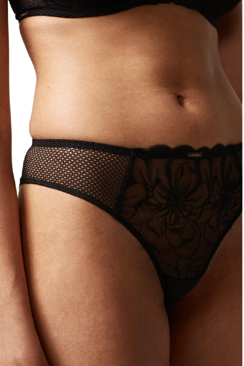 Chantelle Fleurs Tanga C12M9 Black