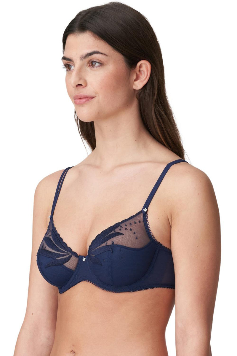 Marie Jo Etoile Half Padded Plunge Bra 0102745 Sapphire Blue