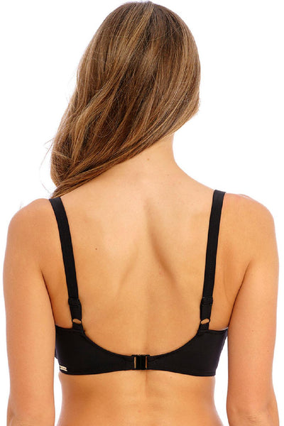 Fantasie East Hampton Gathered Full Cup Bikini Top, Black (FS502801)