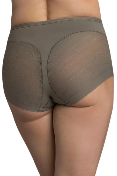 Leonisa Lace Stripe Undetectable Classic Shaper Panty 012903 Olive