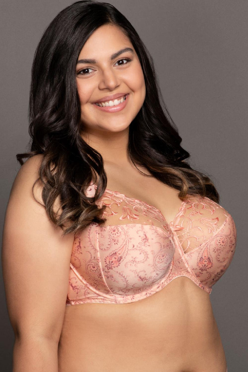 Ulla Dessous Zoe Underwired Full Cup Bra, (Cups H-L), Candy (4125)