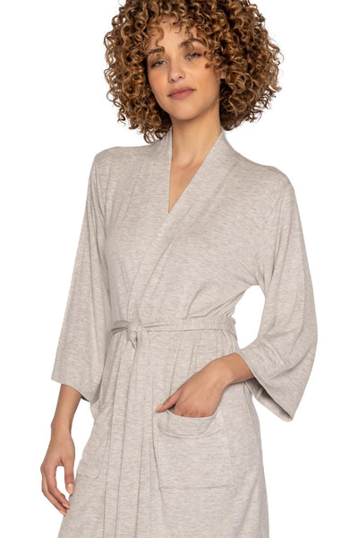 PJ Salvage Jammie Essentials Robe RIJER-HEATHER GREY