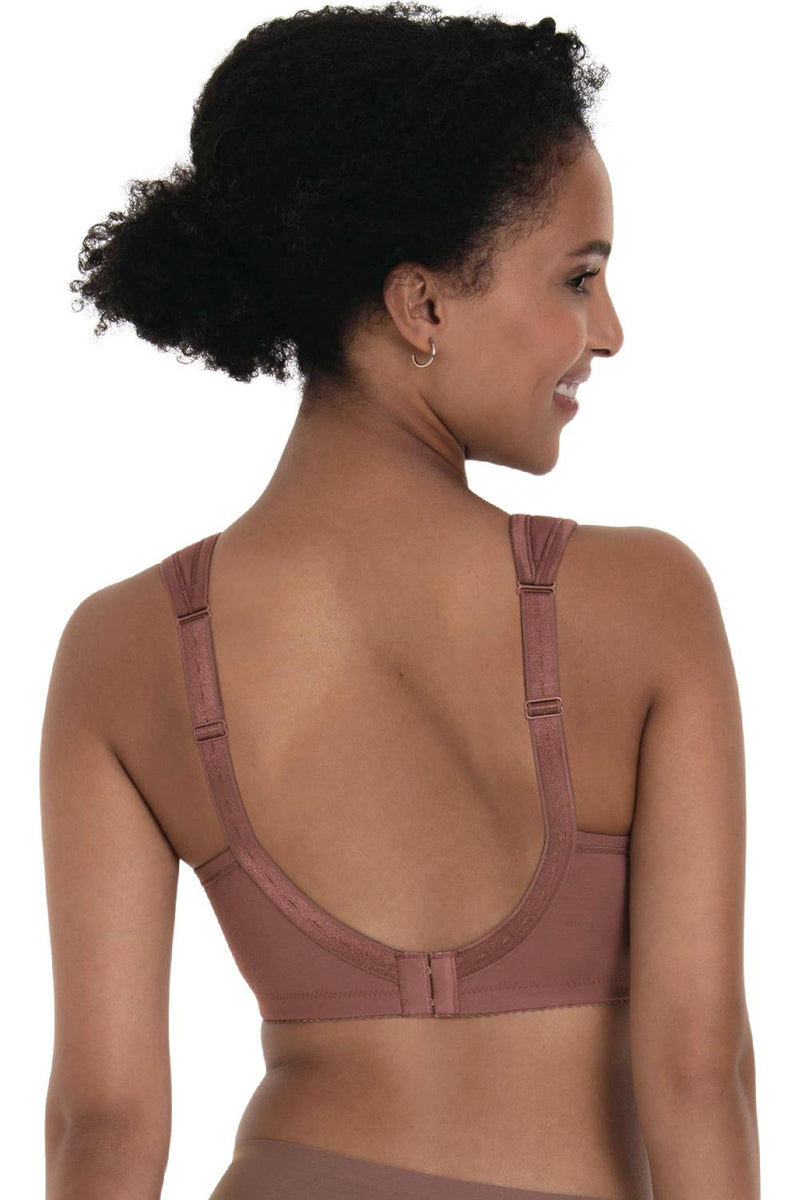 Anita Safina Embroidered Wire-free Mastectomy Bra, Berry (5349X)
