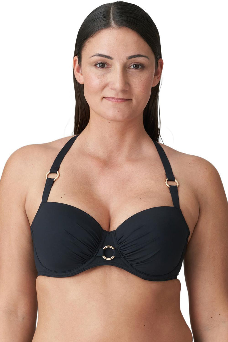 PrimaDonna Damietta Padded Balcony Swim Bikini, Black (4011616)