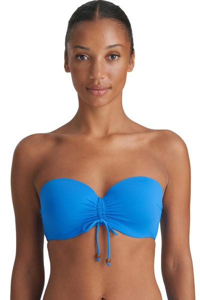 Marie Jo Swim Flidais Padded Strapless Bikini Top, Blue Mistral ( 1007218 )