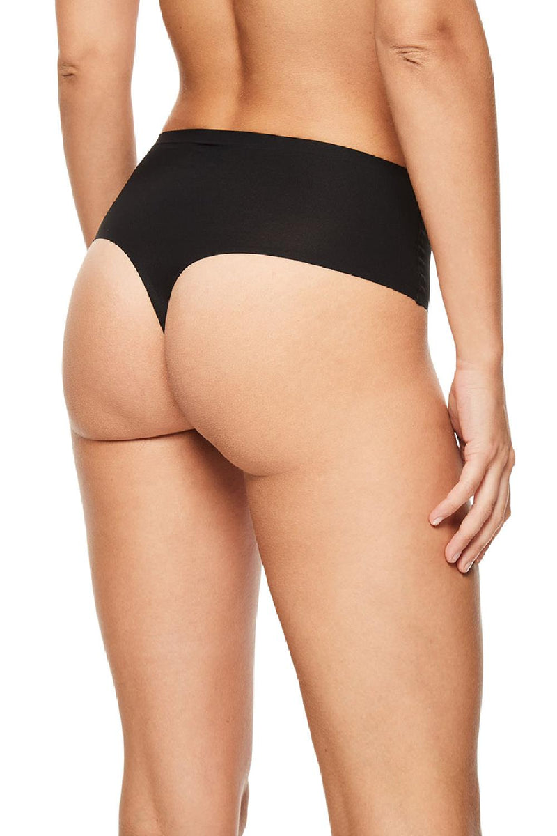 Chantelle Soft Stretch High Waist One Sized Thong, Black (C1069)