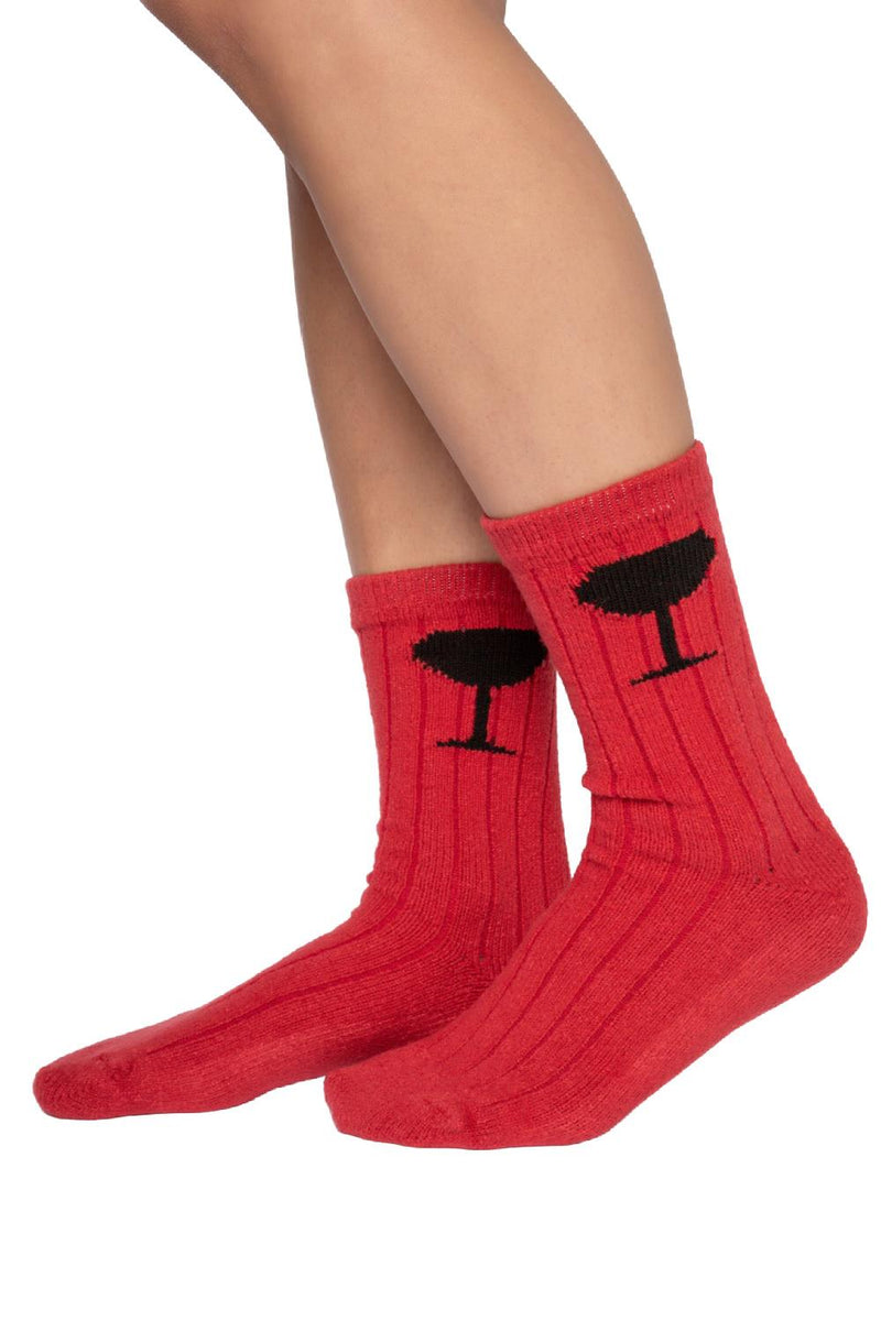 PJ Salvage Fun Socks RKFX3 Crimson