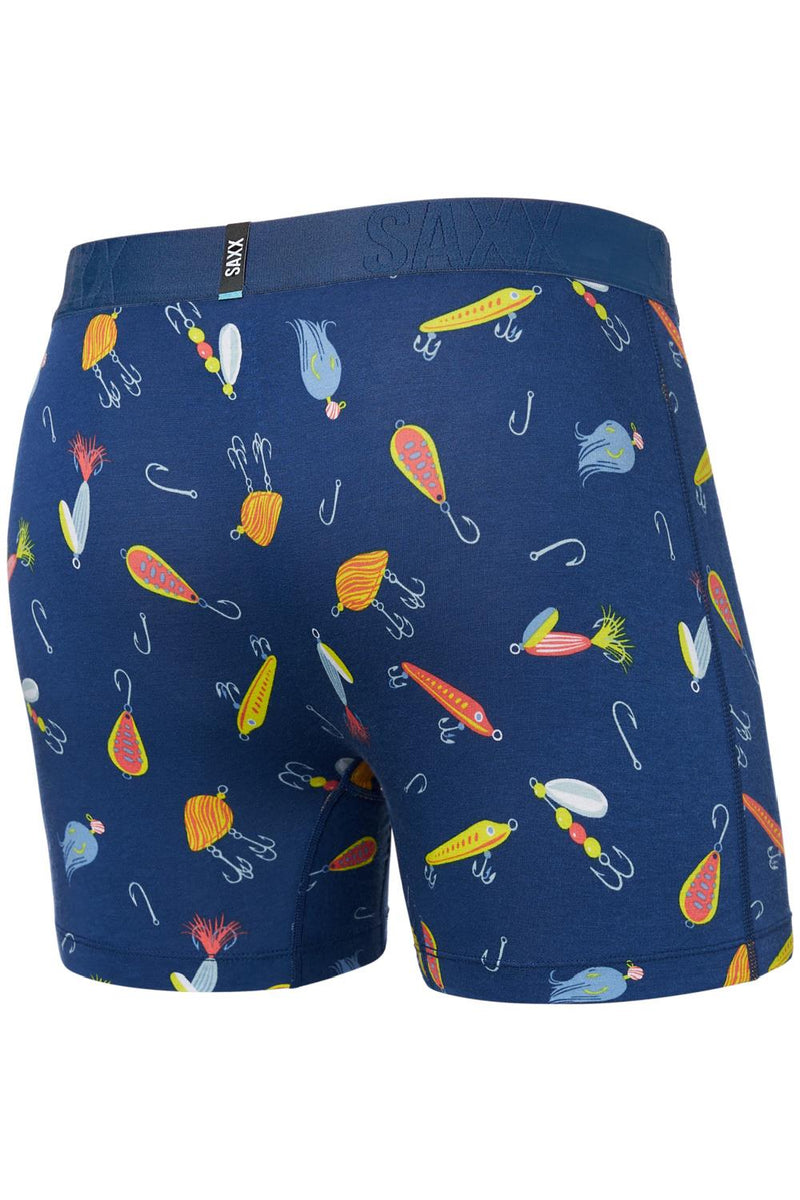 SAXX Droptemp Cool Cotton Boxer Brief SXBB44-LRB (Lures Blueberry)