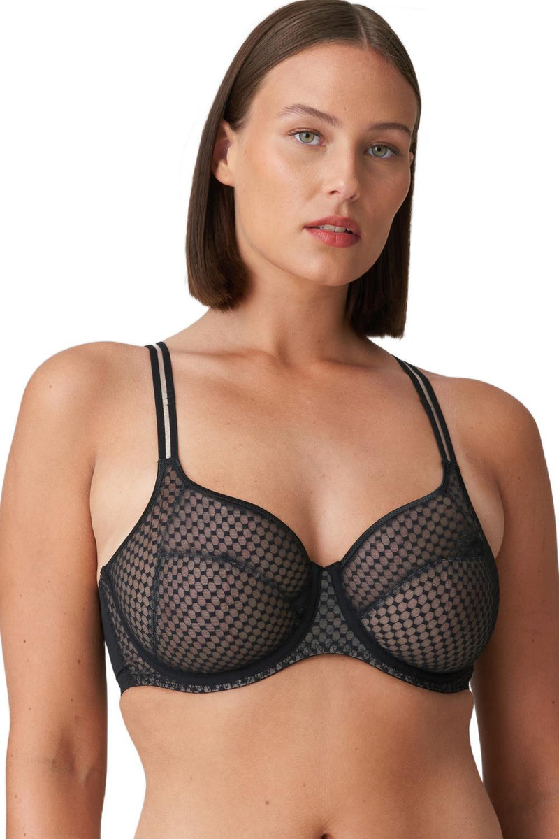 PrimaDonna Twist Glass Beach Full Cup Bra, Black (0142350)