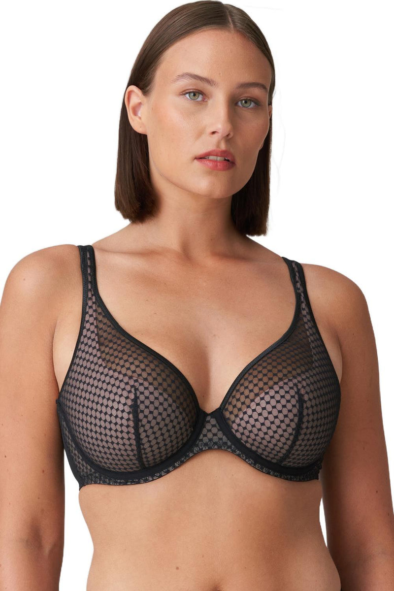 PrimaDonna Twist Glass Beach Plunge Bra, Black (0142354)