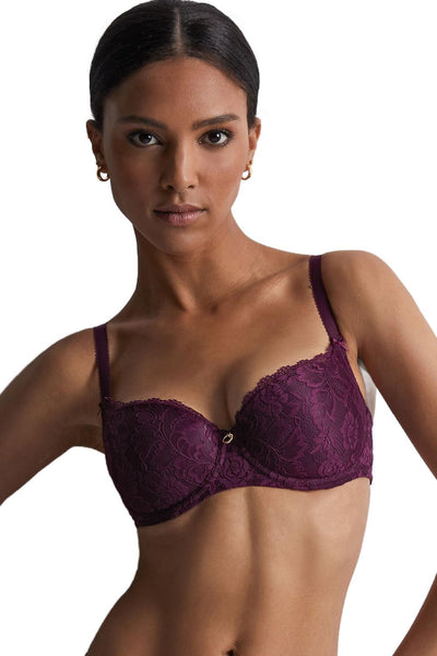Aubade Rosessence Moulded Half-Cup Bra, Berry (HK04-06)
