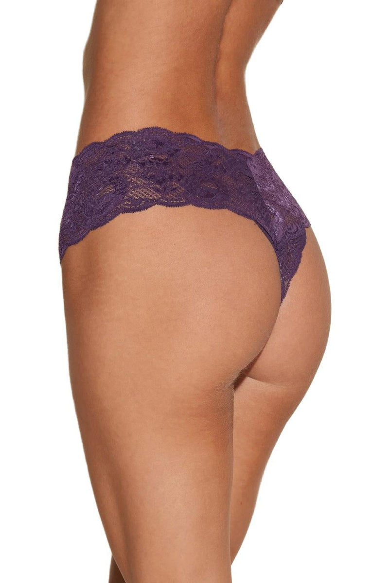 Cosabella Never Say Never Comfie Thong, Zaadi Purple (NEVER0343BW)