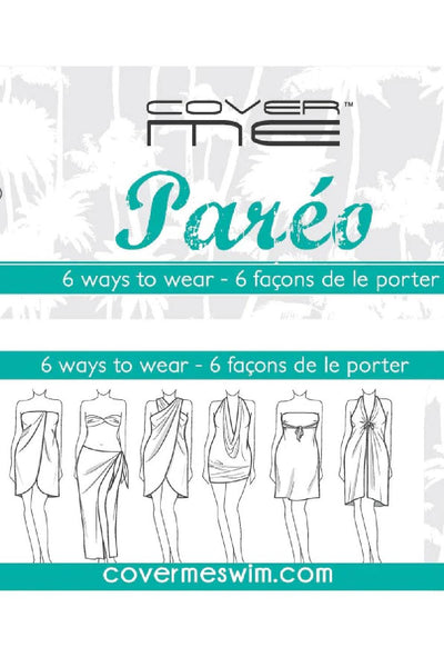 Cover Me Beach Club One Size Pareo, Black (24051158)
