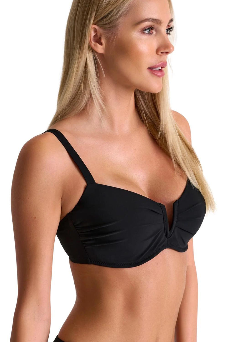 Shan Classic V-Wire Bikini Top, Caviar (42510-21)