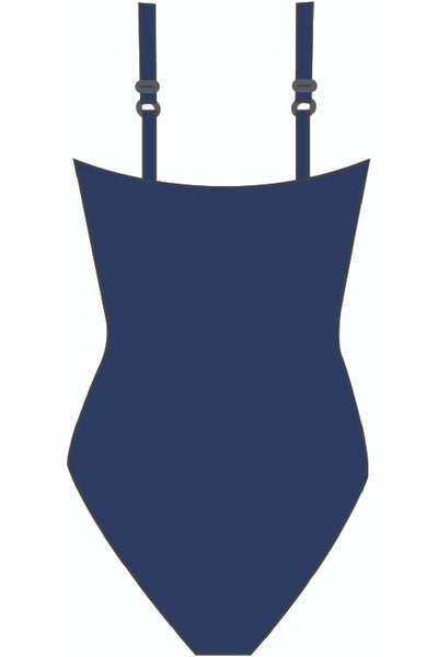 Finz Hawaiian Splice One Piece Swimsuit, Navy (FZW1855C)