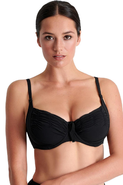 Shan Classic Lola Balconette Bikini Top, F-cup, Caviar (42460-25F)