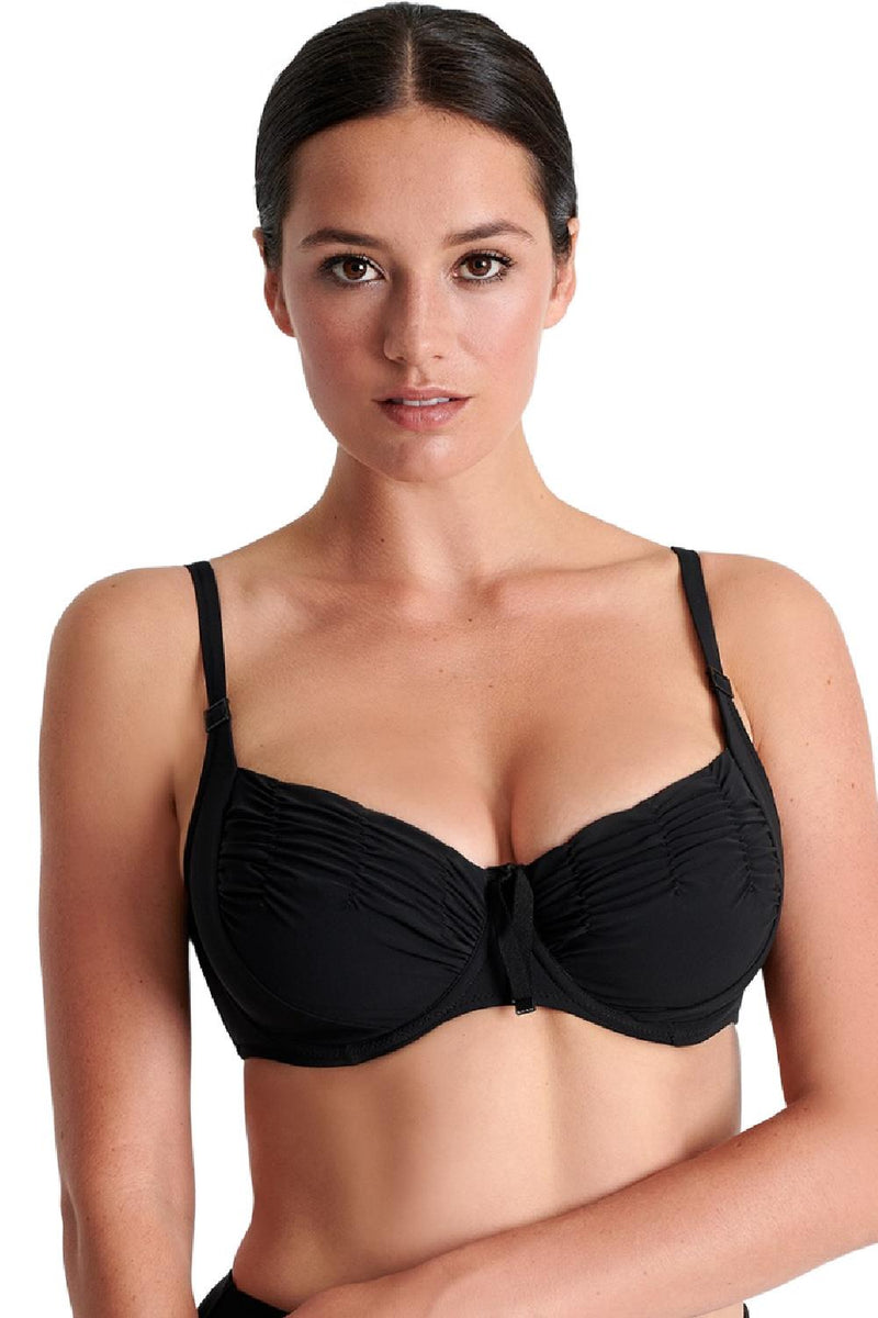 Shan Classic Lola Balconette Bikini Top, F-cup, Caviar (42460-25F)