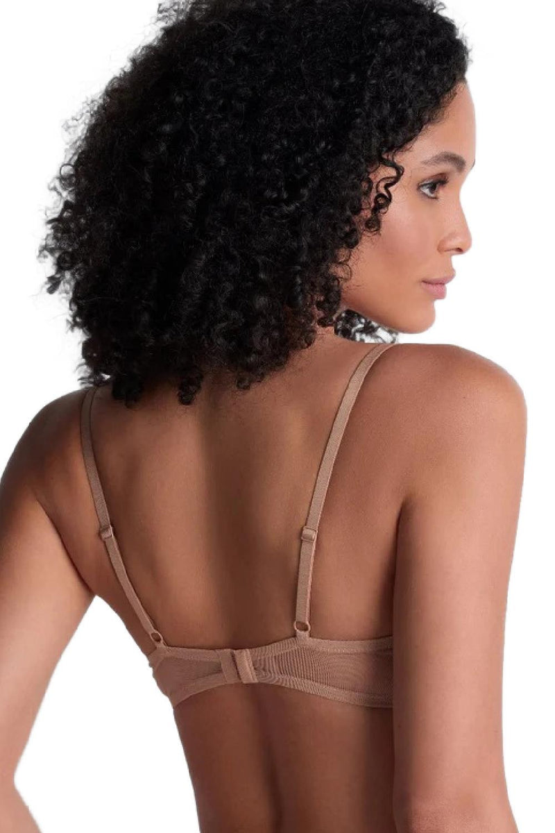 Aubade Sheer Emotion Half-Cup Bra, Sand (4MF14)