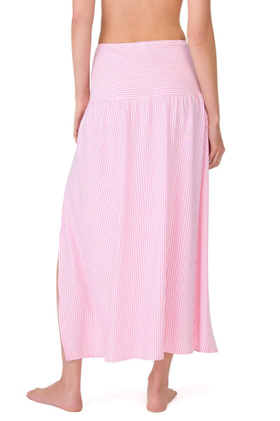 Kate Spade Swim Cover Skirt, White/Pink (S21504)