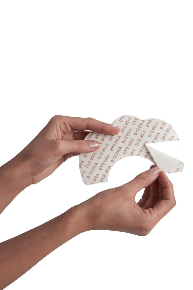 Bye Bra Adhesive Breast Lift Tape + Silicone Nipple Covers (9350N, Cup A – C )
