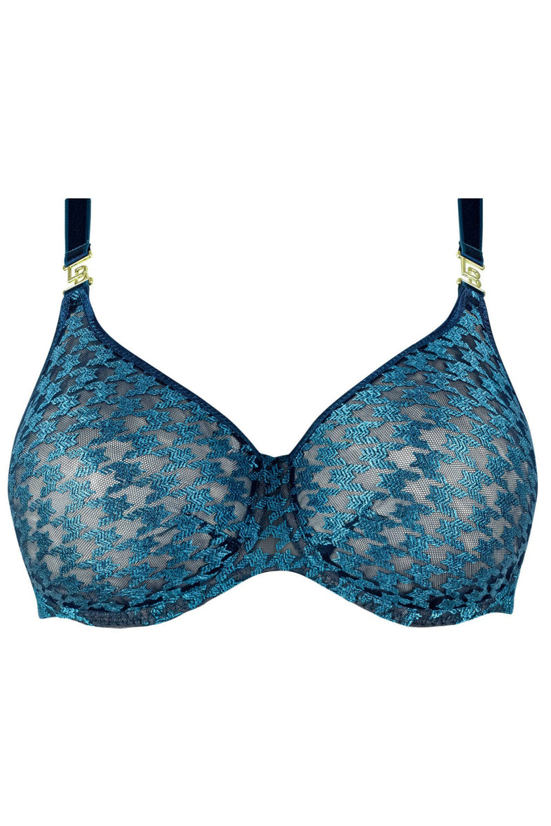 Louisa Bracq Tailor Seamless Full Cup Bra, Neon Botanica (54513)