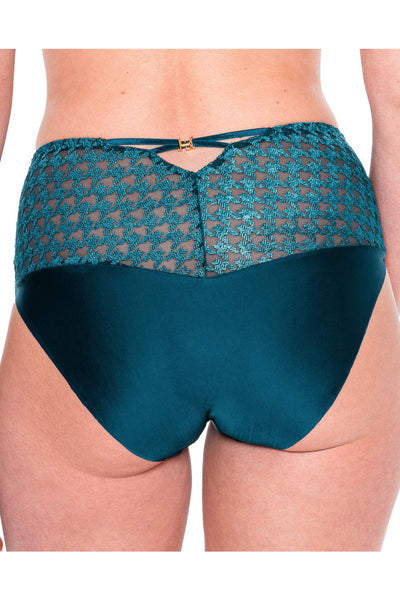 Louisa Bracq Tailor High-Waisted Panty, Neon Botanica (54550)