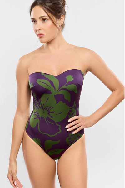 Empreinte Bloom Bandeau Swimsuit, Bloom (2651PW)